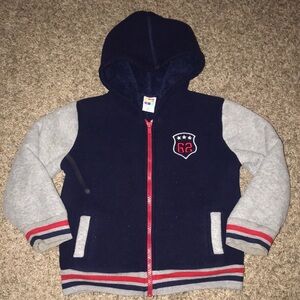 Healthtex Thick Warm Fleece Long Sleeve Zip Up Hoodie Sweater with Front pockets